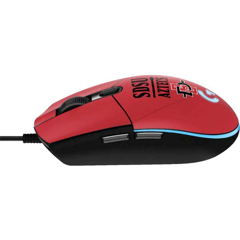 San Diego State University Aztecs Red G203 Prodigy RGB Wired Gaming Mouse Skin